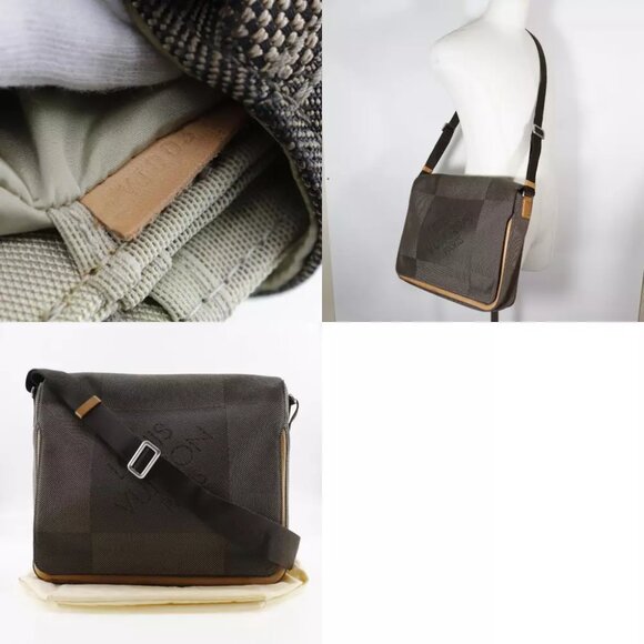 LOUIS VUITTON Messager Shoulder Bag M93030 Tail Brown Damier Jean Canvas mens - Picture 6 of 12
